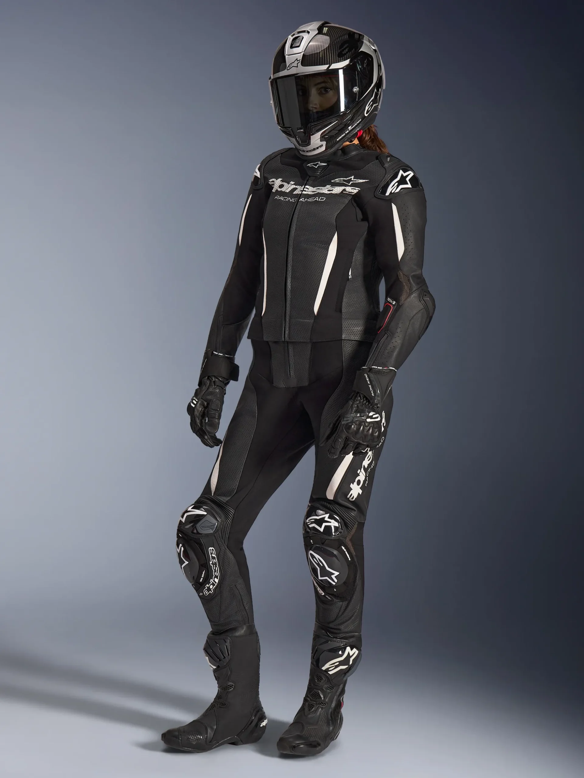 Combinaison En Cuir Stella GP-R7 2 Pièces