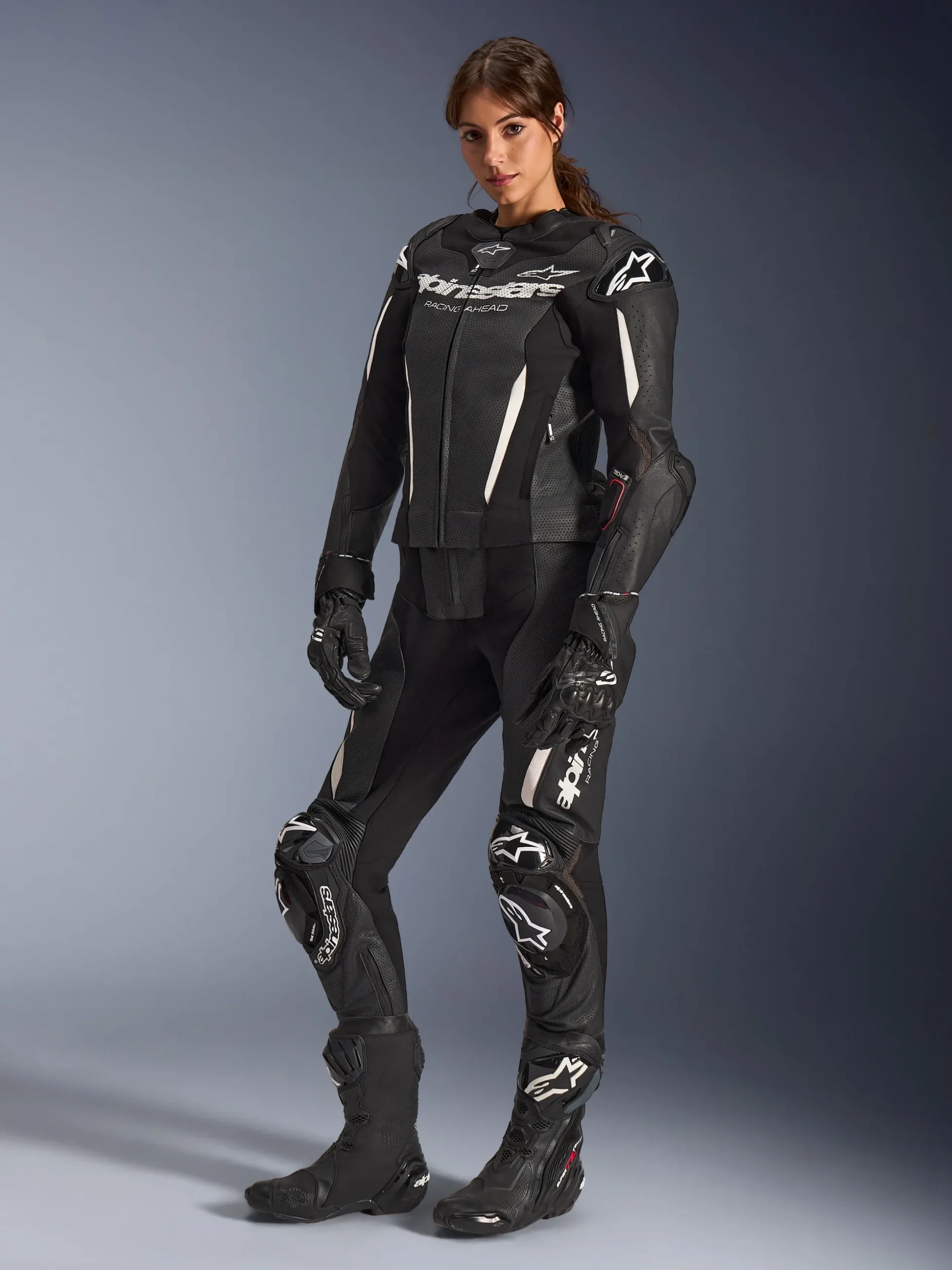 Combinaison En Cuir Stella GP-R7 2 Pièces