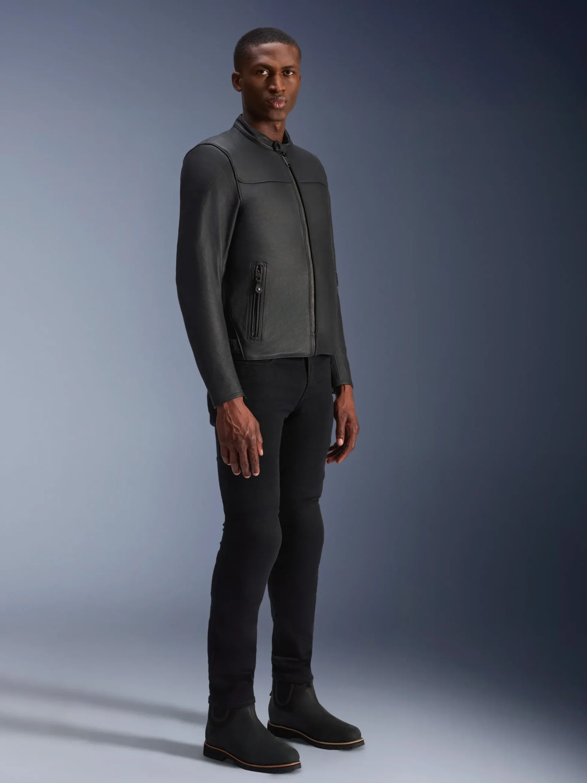 Veste En Cuir Blacktrack