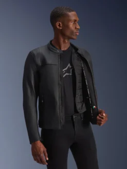 Veste En Cuir Blacktrack