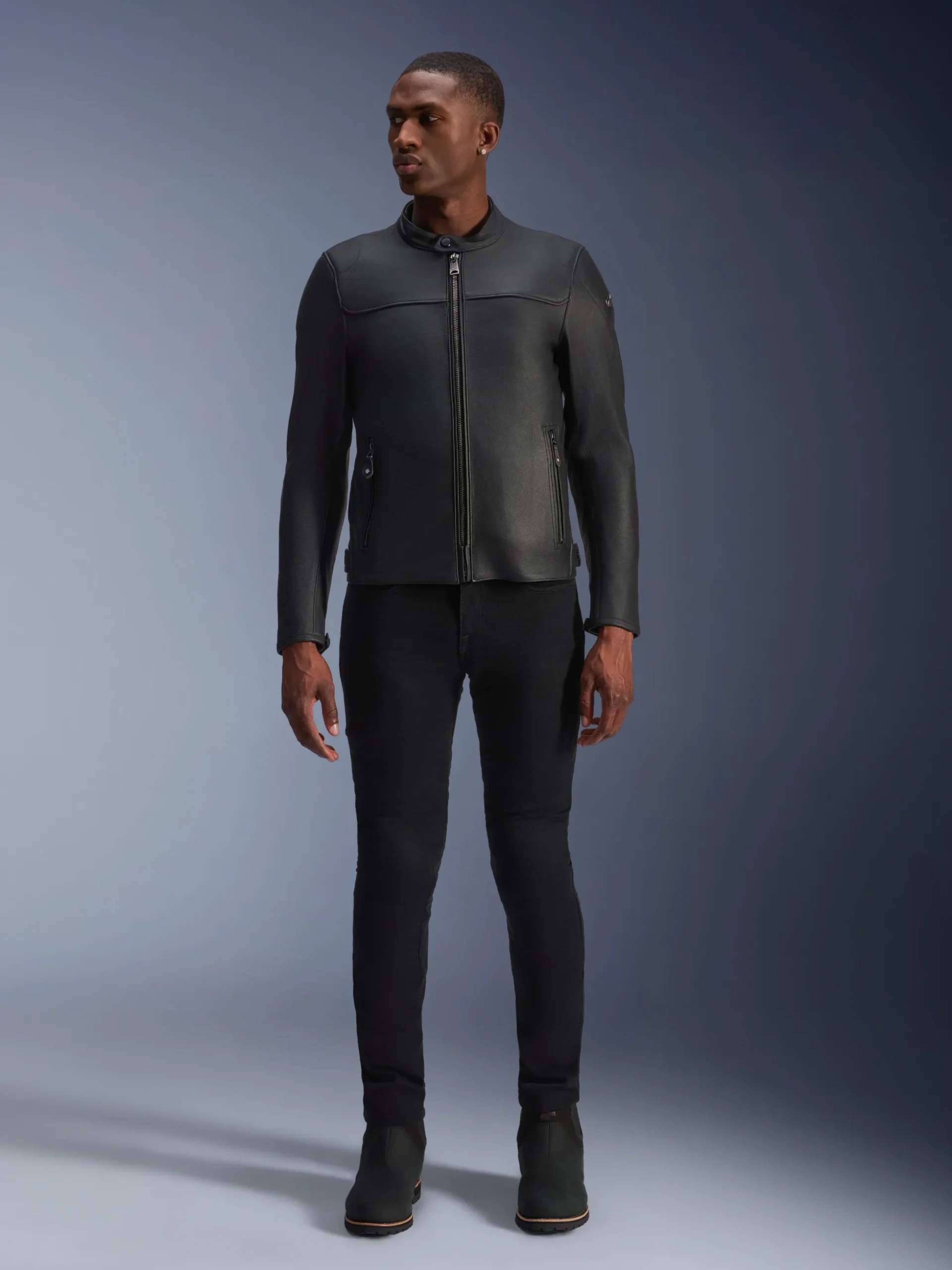 Veste En Cuir Blacktrack