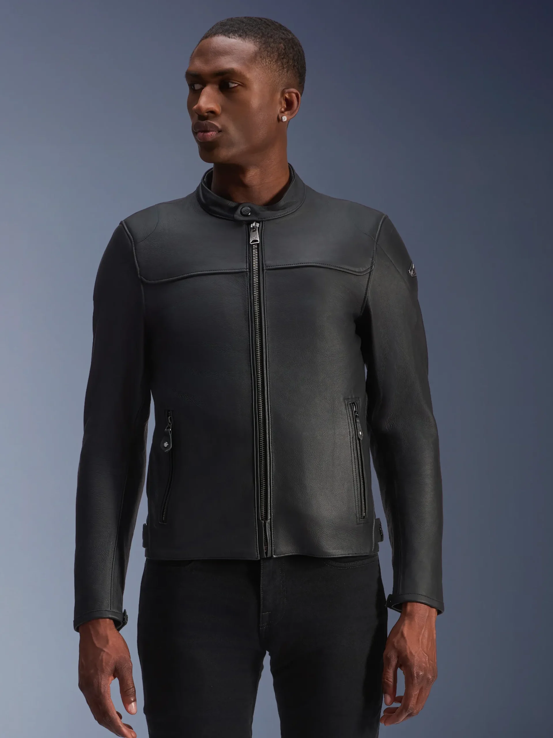Veste En Cuir Blacktrack