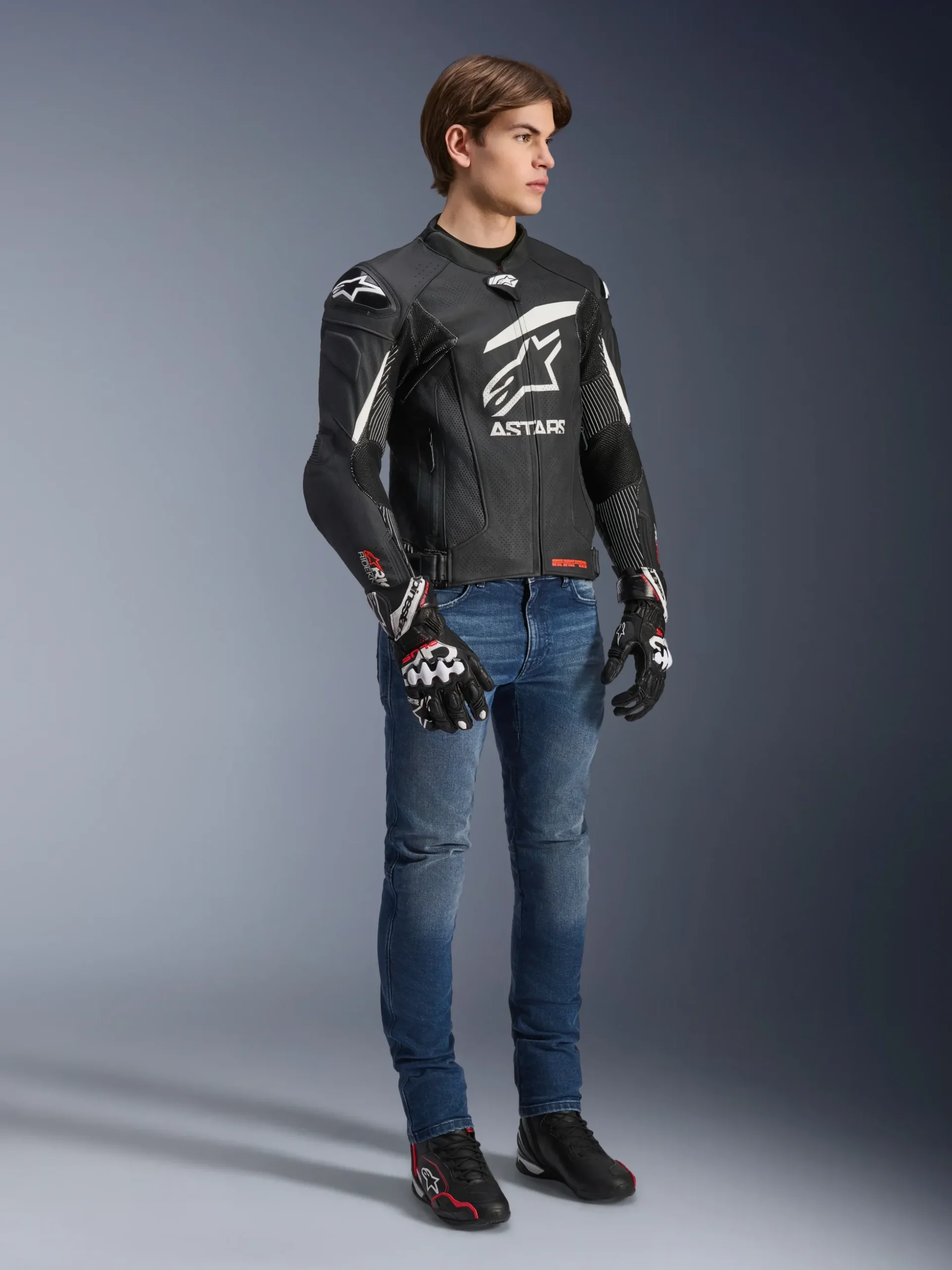 Veste En Cuir GP Plus R V4 Rideknit