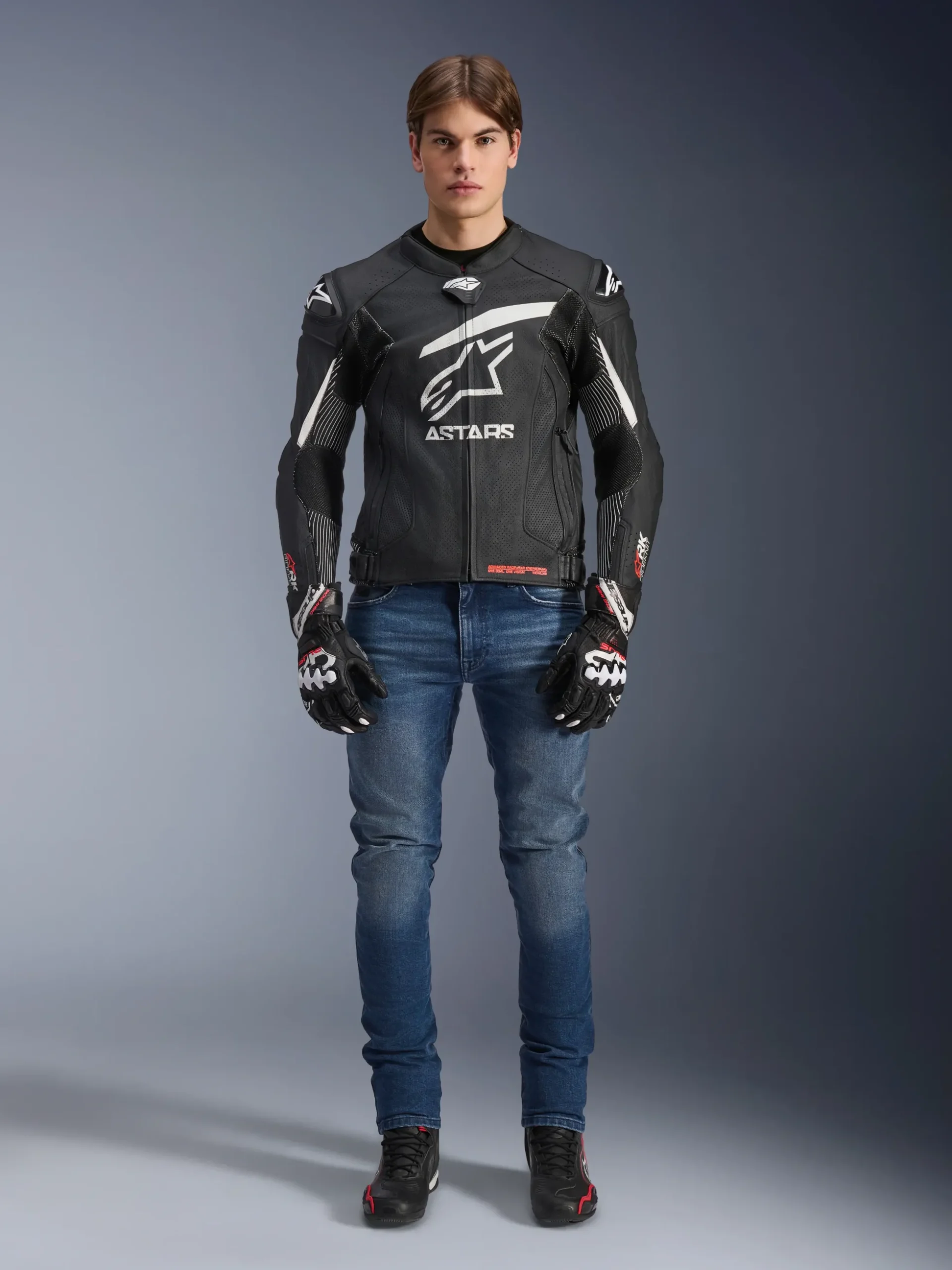 Veste En Cuir GP Plus R V4 Rideknit