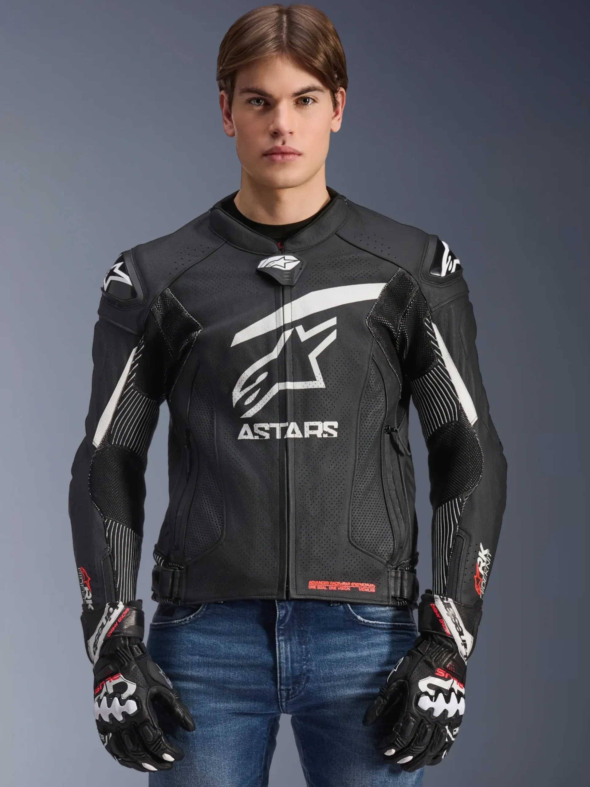 Veste En Cuir GP Plus R V4 Rideknit